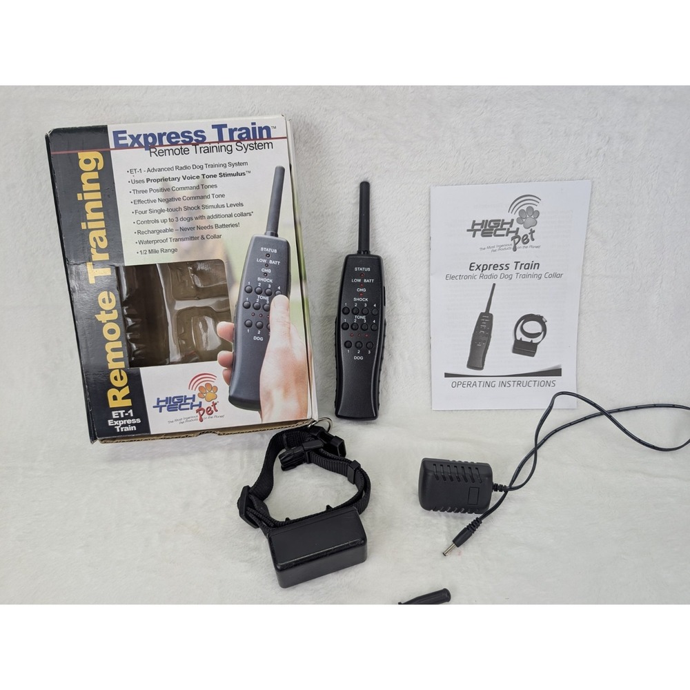 Express Trainer Remote Dog Training Collar HIGH TECH PET 1/2 Mile Range Recharge